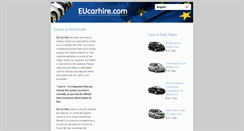 Desktop Screenshot of eucarhire.com